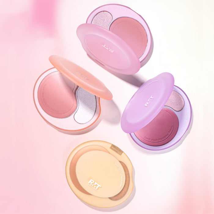 ROMANTIC BEAUTY Sweet Gradient Blusher & Highlighter Makeup Palette T3827