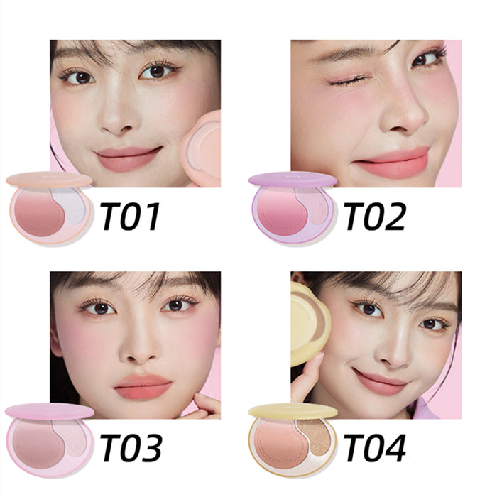 ROMANTIC BEAUTY Sweet Gradient Blusher & Highlighter Makeup Palette T3827