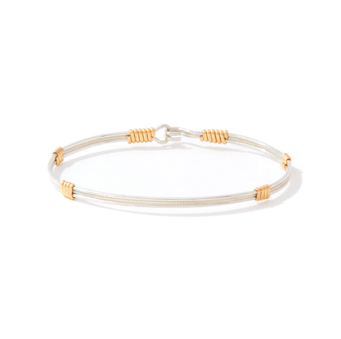 Ronaldo Be Kind Silver/Gold Bracelet Bracelets in at Wrapsody