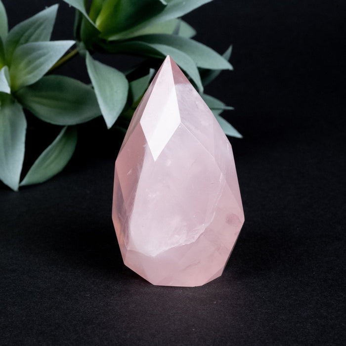 Rose Quartz Faceted Point 131 g 68x37mm - InnerVision Crystals