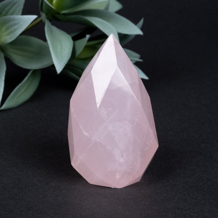 Rose Quartz Faceted Point 150 g 70x39mm - InnerVision Crystals