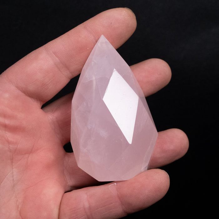 Rose Quartz Faceted Point 150 g 70x39mm - InnerVision Crystals