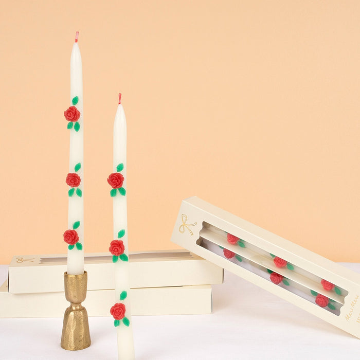 Rose Taper Candles - Candles by Carlyle Avenue
