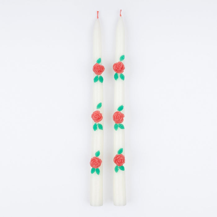 Rose Taper Candles - Candles by Carlyle Avenue