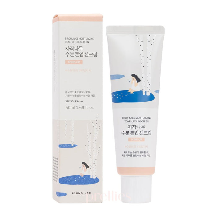 ROUND LAB Birch Juice Moisturizing Tone - Up Sunscreen SPF50+PA++++ 50ml (Pink) - Pretties.com.hk