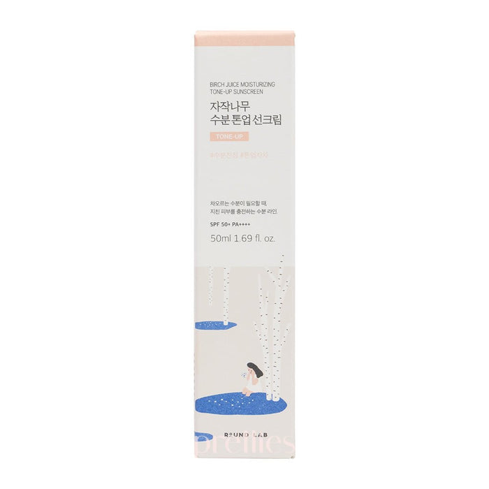 ROUND LAB Birch Juice Moisturizing Tone - Up Sunscreen SPF50+PA++++ 50ml (Pink) - Pretties.com.hk