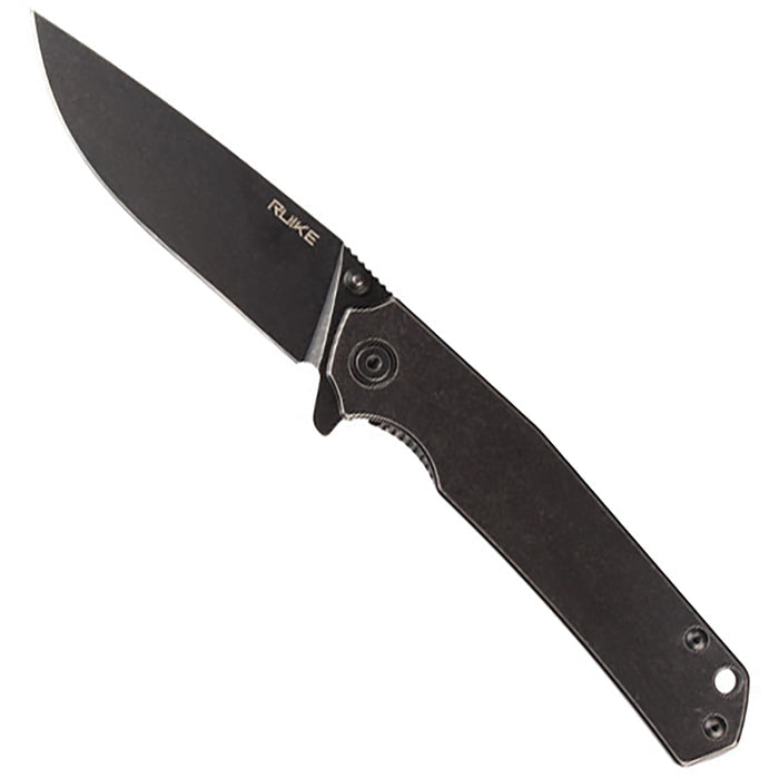 Ruike P801 EDC folding knife,  open position view.