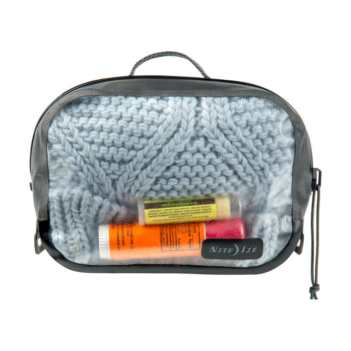 RunOff® Waterproof Packing Cube, front with items (not included)
