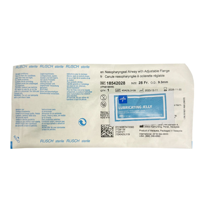 Rusch® Adjustable Flange Latex-Free Airway w/ Lube