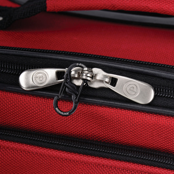 S-Biner® MicroLock® Stainless Steel, on suitcase