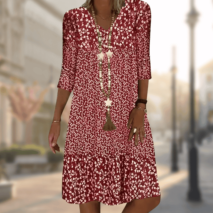 SABRY - Elegant Printed Dress