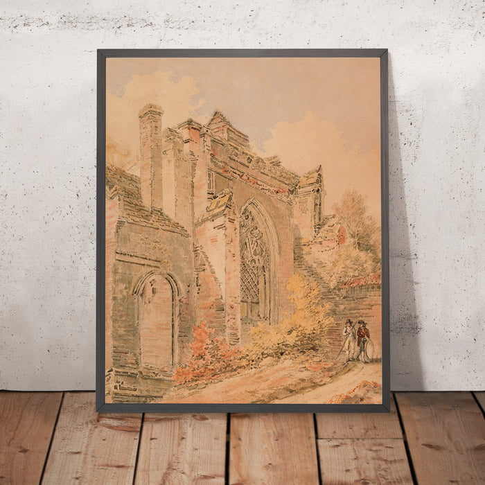 A framed image of