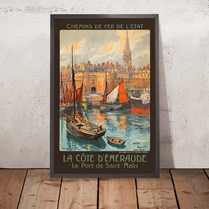A framed image of