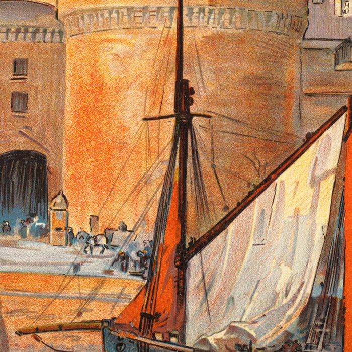 Saint-Malo Travel Poster: La Côte d’Émeraude by Maurice Toussaint
