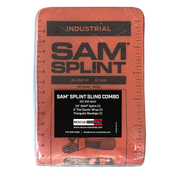 SAM Splint Sling Combo Pack, Front packaged