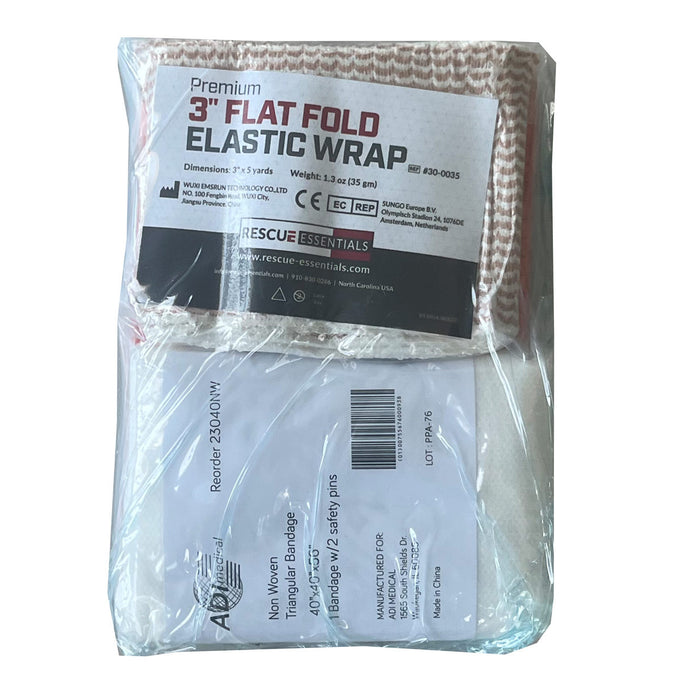 SAM Splint Sling Combo Pack, Back packaged