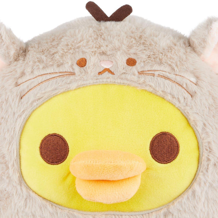 San-X Kiiroitori Sitting Chinchilla Costume Plush Medium 9 in