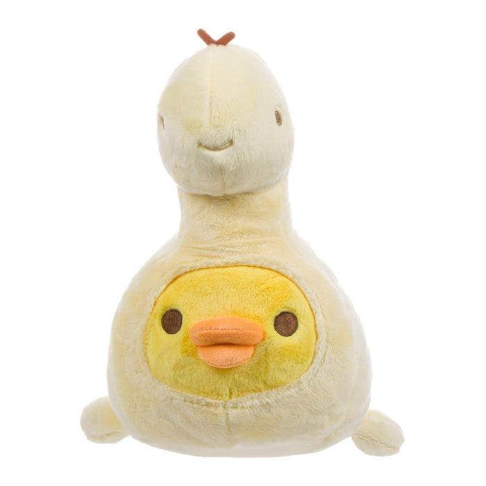 San-X Rilakkuma Kiiroitori Original Plays With Dino Series Plush - Pastel Yellow