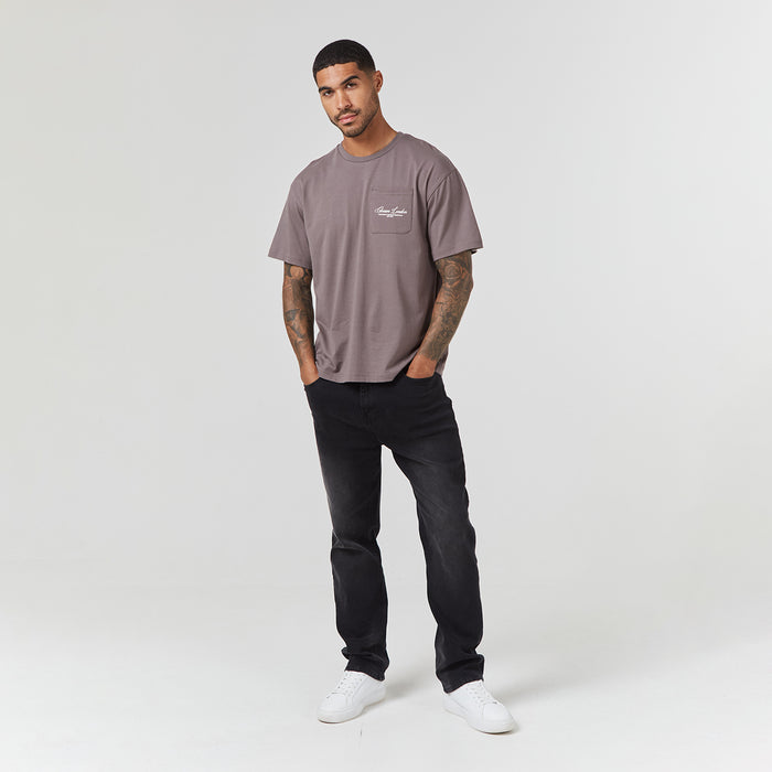 Script Logo Pocket T-Shirt | Brown