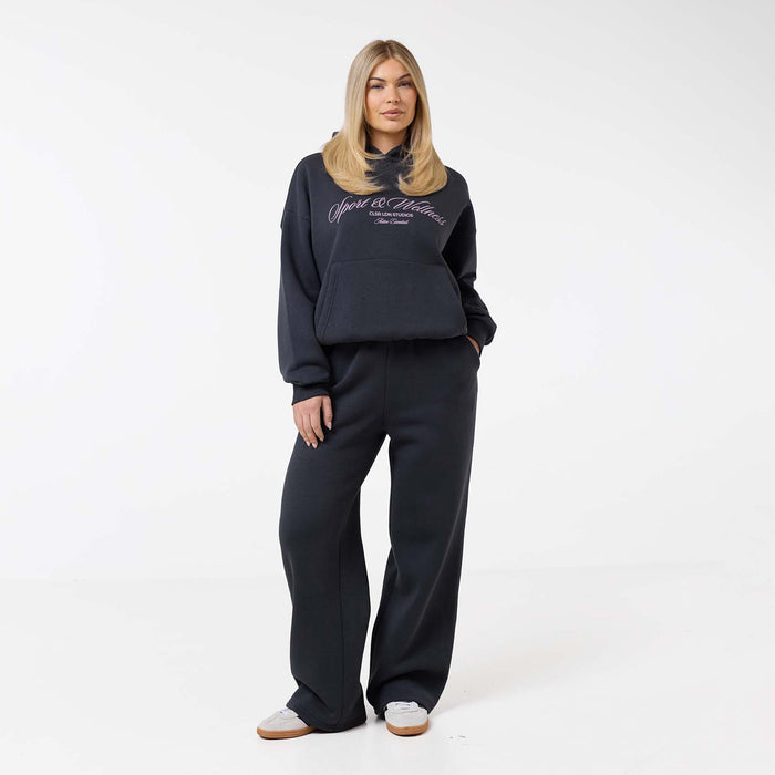 Script Sport & Wellness Tracksuit | Washed Black