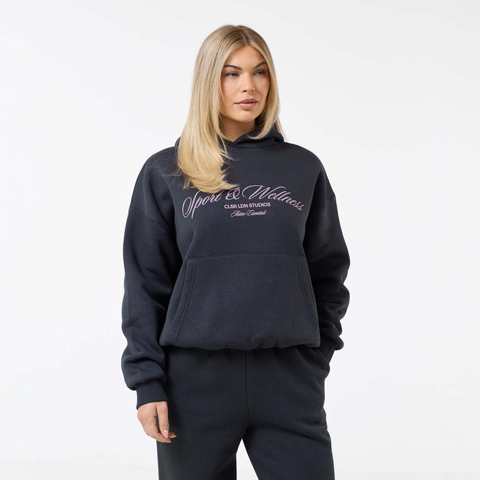 Script Sport & Wellness Tracksuit | Washed Black