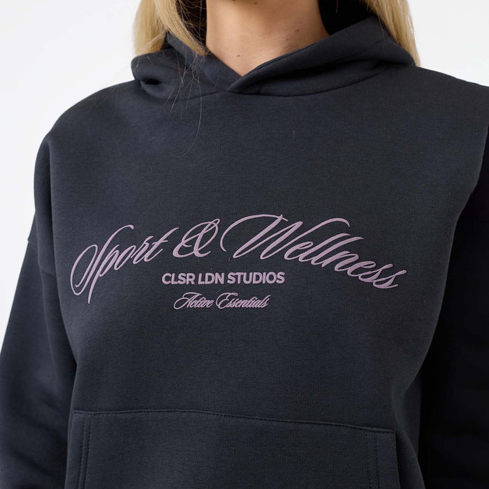 Script Sport & Wellness Tracksuit | Washed Black