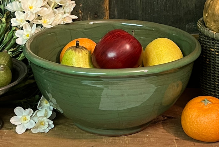 SE-212 Large Bowl with Green Glaze