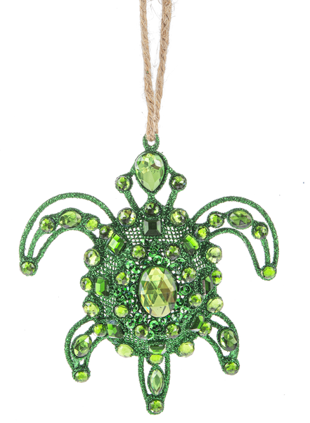 Sea Turtle Jeweled Ornament