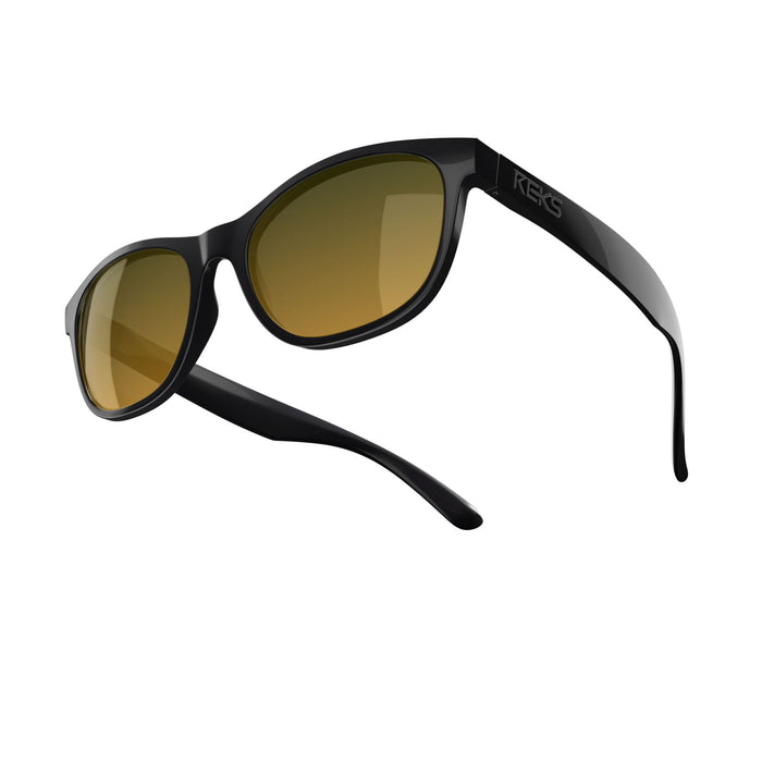 Single Vision / Solid Smoke / Gold Mirror