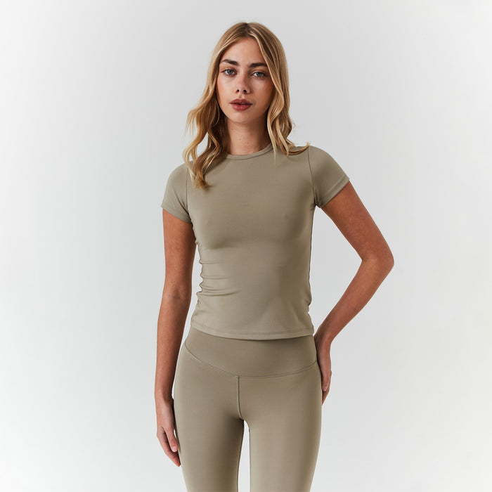 Second Skin Crop Top | Olive