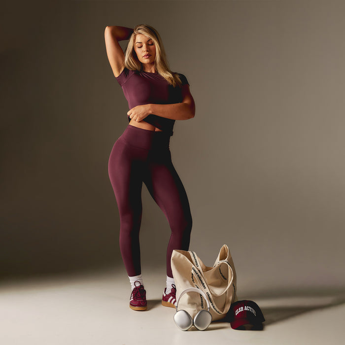 Second Skin Legging | Dark Cherry