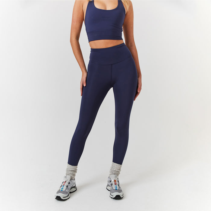 Women's  Midnight Blue Second Skin Legging  Closure London  Front View