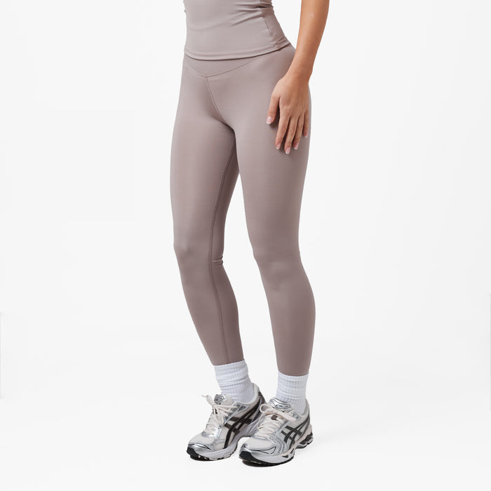 Women's  Taupe Second Skin Legging  Closure London  Front View