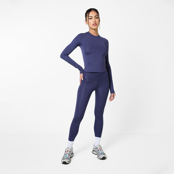 Second Skin LS Top & Legging Set | Midnight Blue