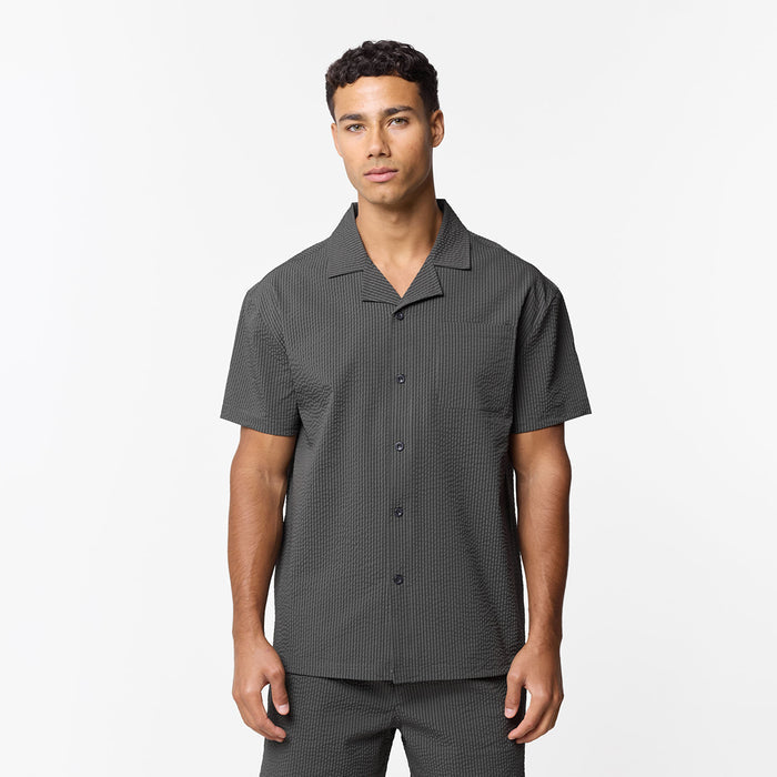 Seersucker Shirt | Khaki
