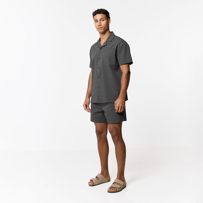 Seersucker Shirt | Khaki