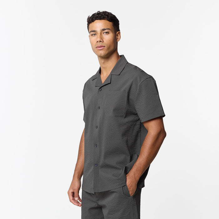 Seersucker Shirt | Khaki