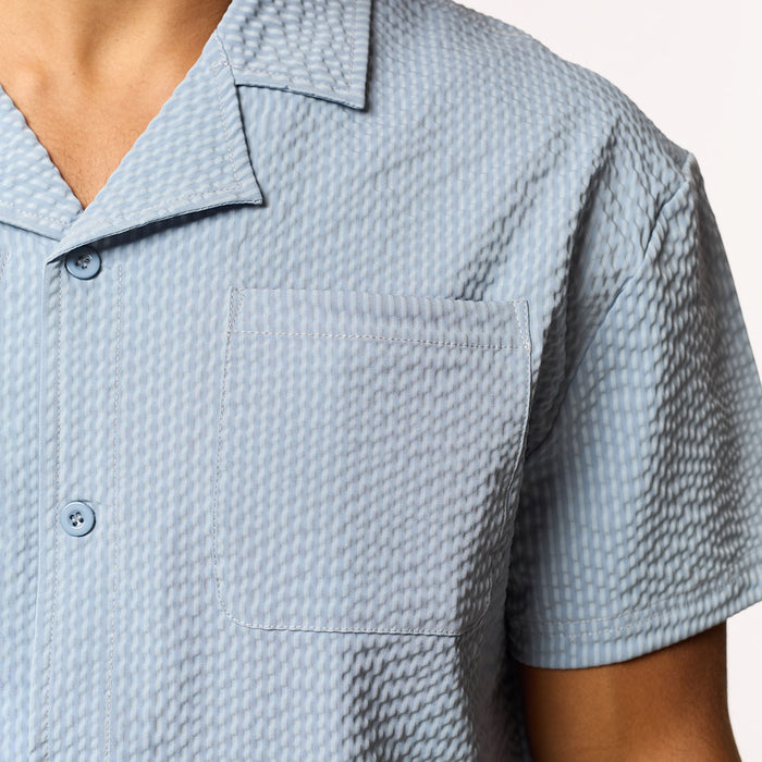 Seersucker Shirt | Light Blue
