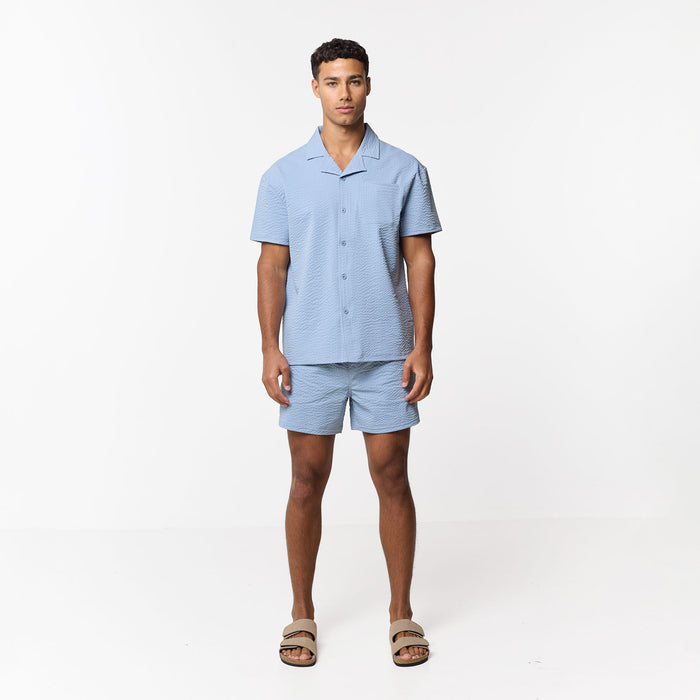 Seersucker Shirt | Light Blue