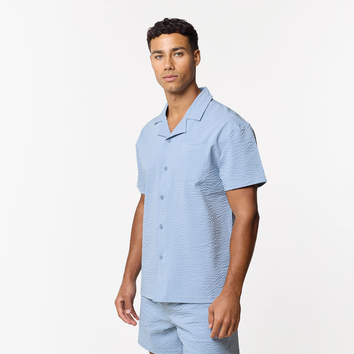 Seersucker Shirt | Light Blue
