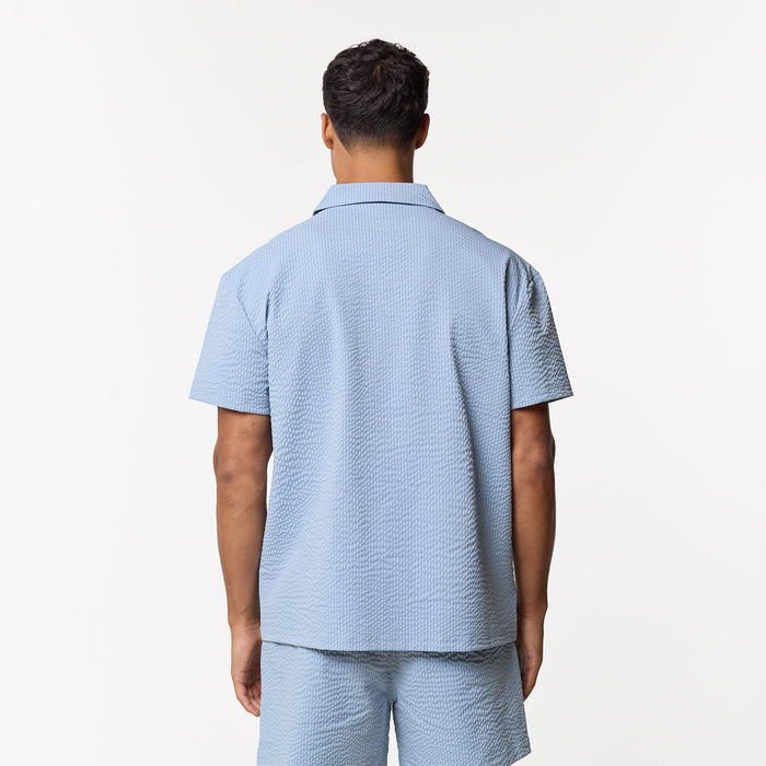 Seersucker Shirt | Light Blue