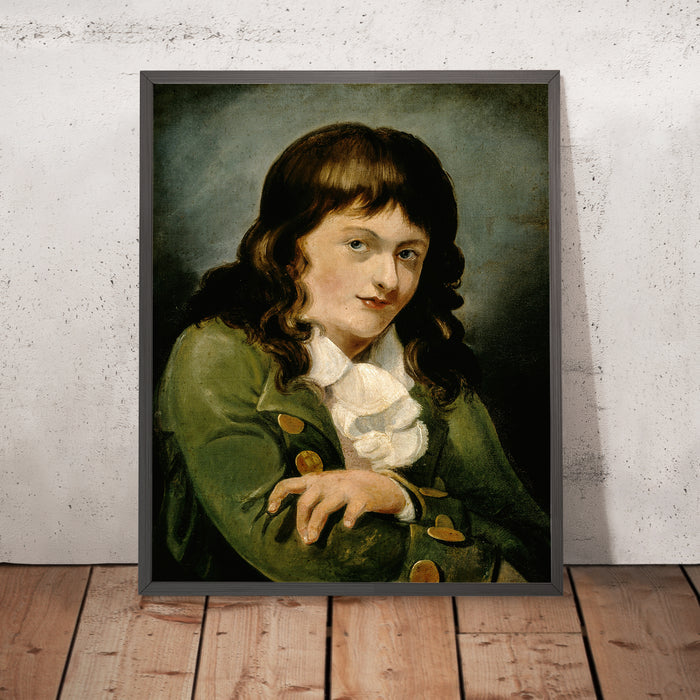 A framed image of