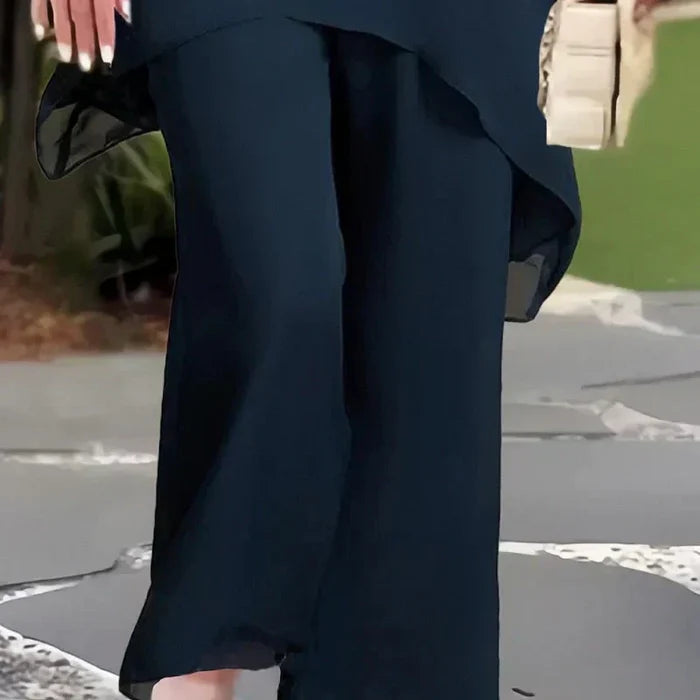 SETARA - Suit with draped palazzo pants
