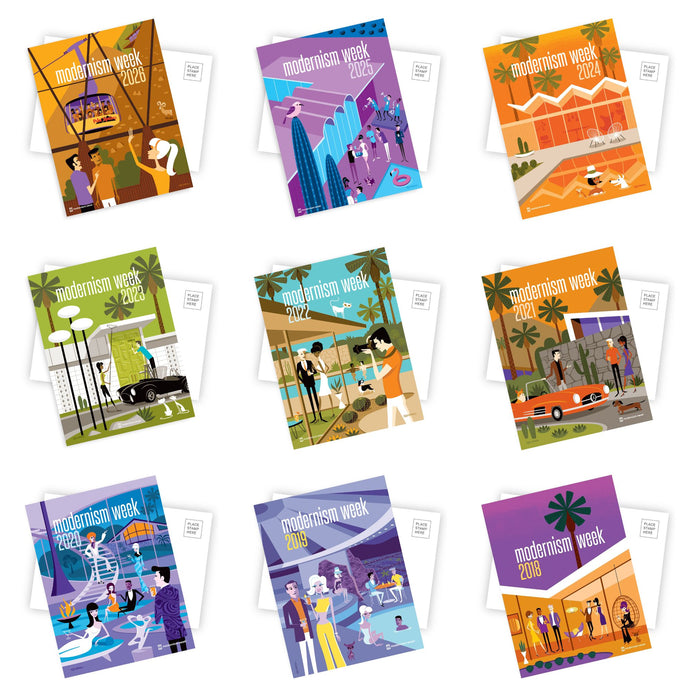 Shag Modernism Week Postcard Set