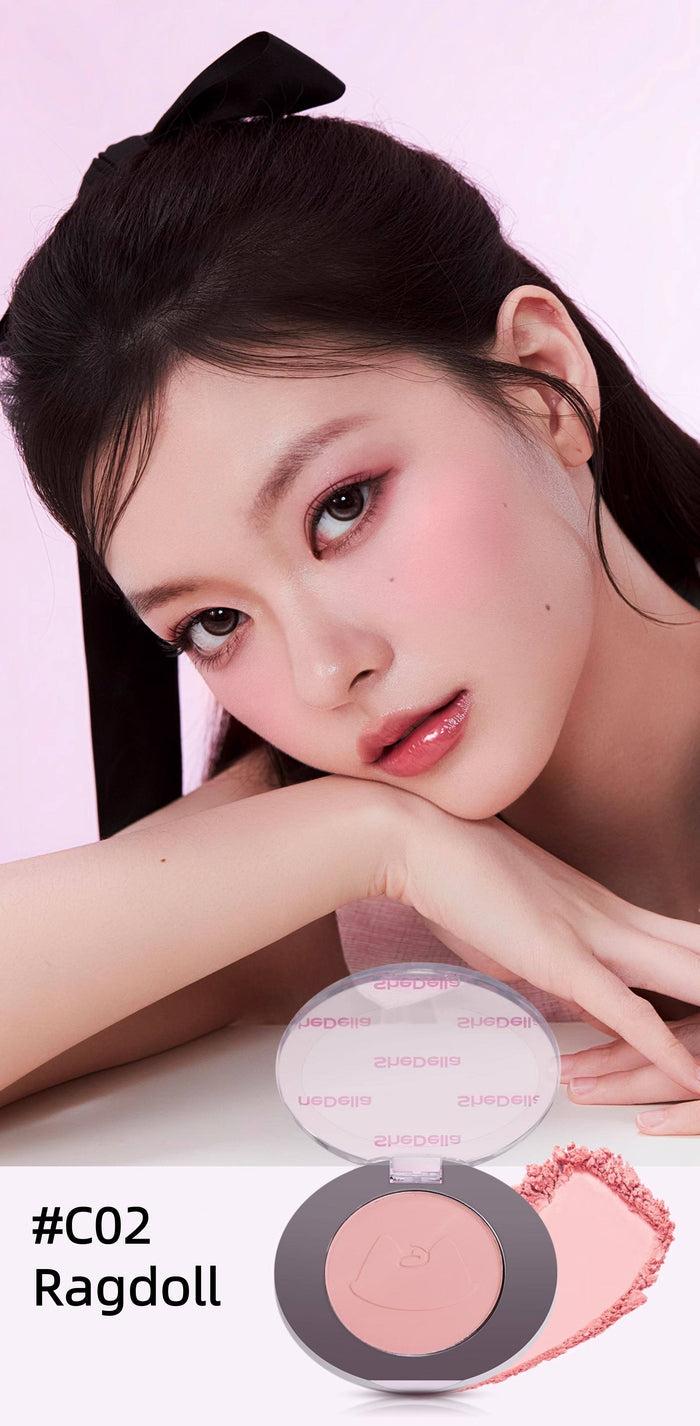 SheDella Cat Collection Satin-Finish Mono Blusher Powder T5802