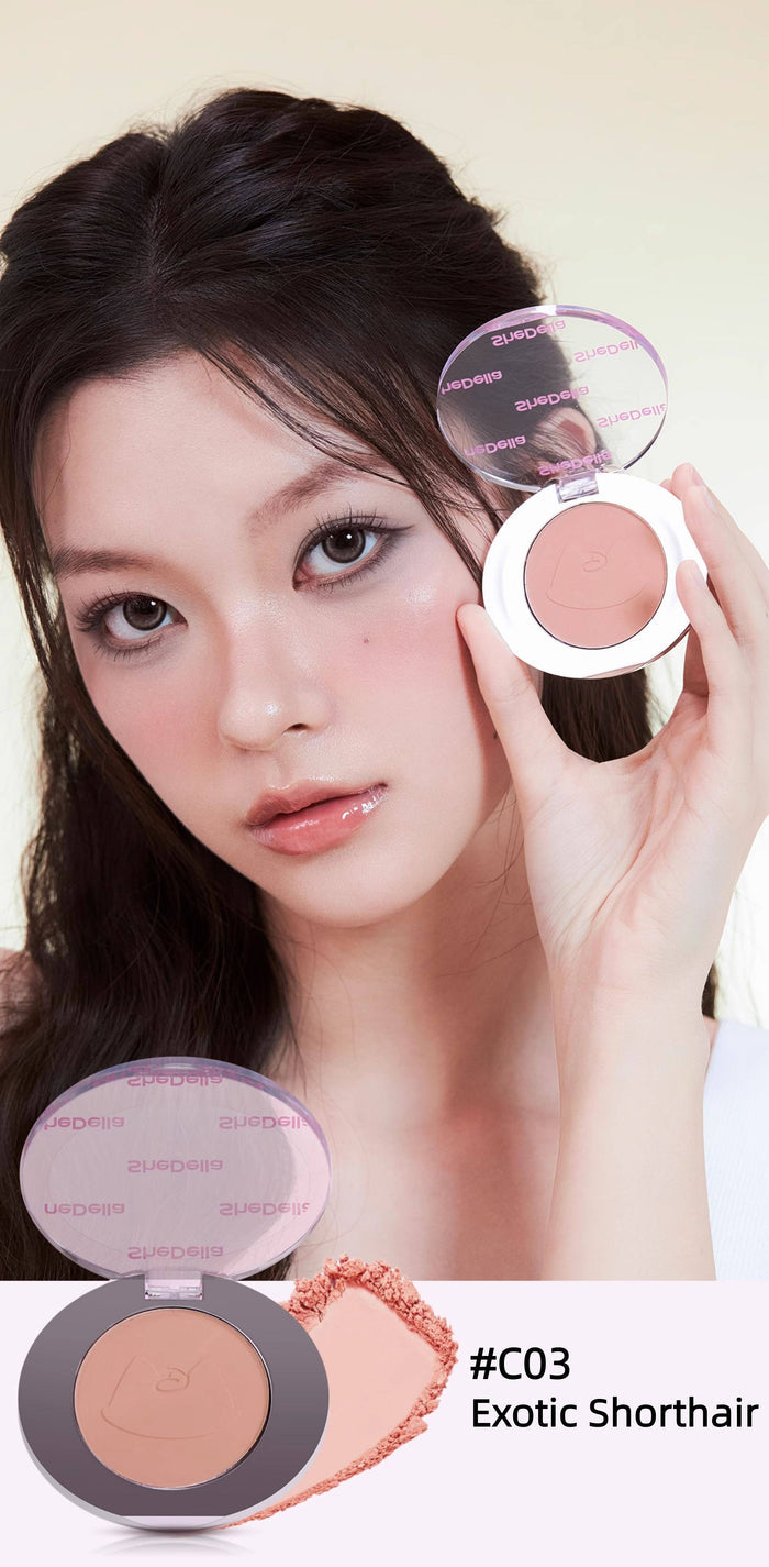 SheDella Cat Collection Satin-Finish Mono Blusher Powder T5802