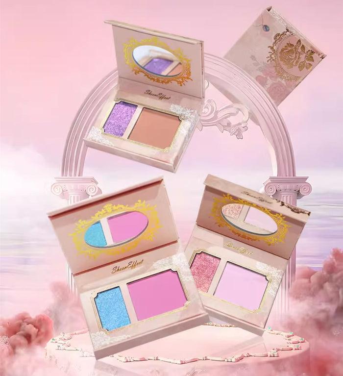 SheenEffect Highlighter & Blusher Makeup Palette T4115