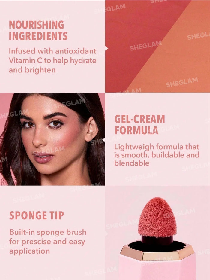 Sheglam Color Bloom Liquid Blush Matte Finish - Petal talk