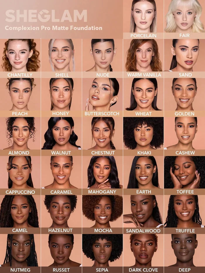 Sheglam Complexion Pro Long Lasting Breathable Matte Foundation - Wheat
