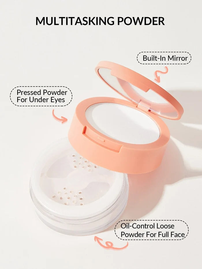 Sheglam Insta-Ready Face and Under Eye Setting Powder Duo - Translucent